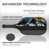 KUAVETO Pickleball Paddles Set, All The DIY Fun You can Have with Skull-AM265 Pattern Custom Made Honeycomb Polymer Core- Includes 2 Paddles, 4 Balls, and a Carry Bag view 3