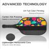 KUAVETO Pickleball Paddles Set, All The DIY Fun You can Have with Fruit-AN22 Pattern Custom Made Honeycomb Polymer Core- Includes 2 Paddles, 4 Balls, and a Carry Bag view 3
