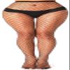 VOAKOW Black Fishnet Stockings Womens High Waist Tights for Women Party Mesh Stockings view 1