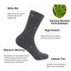SERISIMPLE Viscose Bamboo Dress Men Sock Thin Soft Crew Anti Odor Lightweight Sock Breathable Comfort Cool soft Sock 5 Pairs (US, Alpha, Large, Regular, Regular, Dark Gray1) view 4