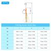 PATIKIL Double Fishing Assist Hooks Kit, 20 Pcs Glow Jigging Hook Slow Fast Fall Jigs Fishing Hooks for Vertical Jigging Lures, Gold Tone (14#, 2.4"x0.55") view 2