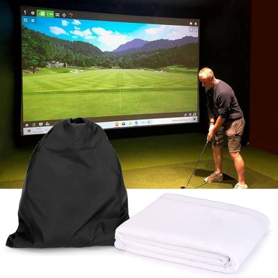 DPLXQPP Thickened Golf Simulator,Golf Simulator Impact Screen,Suitable for Backyard Driving Chip Swing Training,Gift for Men/Golf Enthusiasts,300cm*300cm
