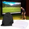 DPLXQPP Thickened Golf Simulator,Golf Simulator Impact Screen,Suitable for Backyard Driving Chip Swing Training,Gift for Men/Golf Enthusiasts,300cm*300cm view 1