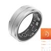 Tulbeys Fitness Tracker Smart Ring, Step Counter for Walking, Heart Rate Blood Oxygen Calorie Sleep Tracker Health Ring, IP68 Waterproof Design, Stainless Steel, 5-7 Days Battery Life(Silver, US9) view 1