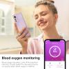 Tulbeys Fitness Tracker Smart Ring, Step Counter for Walking, Heart Rate Blood Oxygen Calorie Sleep Tracker Health Ring, IP68 Waterproof Design, Stainless Steel, 5-7 Days Battery Life(Silver, US9) view 4