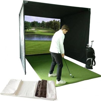 DPLXQPP Golf Simulator Impact Screen,Home Indoor Golf Simulator,Golf Simulator Impact Screen for Golf Training,for Projector Practice,300cm*600cm