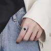 KUAIOUU Jewelry Women's Ring Sterling Silver Women's Vintage Roman Numeral Disc Design Opening Adjustable Ring view 3