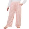 Arshiner Pajama Pants for Girls Long Sleep Plaid Pants Soft Lounge Pj Bottoms with Pockets Pink Star 11-12 Years view 1
