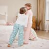 Arshiner Pajama Pants for Girls Long Sleep Plaid Pants Soft Lounge Pj Bottoms with Pockets Pink Star 11-12 Years view 3