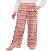 Arshiner Pajama Pants for Girls Long Sleep Plaid Pants Soft Lounge Pj Bottoms with Pockets Striped Heart-Red White 4-5 Years view 1
