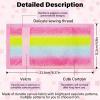 AI-DEE RFID Trifold Canvas Outdoor Sports Wallet for Kids - Front Pocket Wallet with Magic Sticker (Rainbow 1), Small, AD057-PA view 4