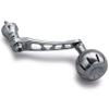 HEIGHTEN 65-70mm Spinning Reel Handle for Shimano Stradic FL FM Stella Vanford Vanquish Nasci Twinpower Daiwa Fuego BG MQ Ballistic Certate Luvias Tatula (Silver, 35mm Knob & 65/70mm Handle) (0758) view 1