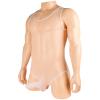 Generic Men'S Bodysuits Mesh Fitness Jumpsuits Thongs Wrestling Singlet Shapewear Jockstrap Lightweight Comfy Touch Underwear (White,Medium) view 3