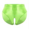 YiZYiF Sissy Panties Men's Silky Glossy Underwear Bikini Thongs Oily Swimming Lingerie Briefs 2# Fluorescent Green A X-Large view 1