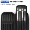 PEKREWS Pool Cue Case, Pool Stick Case 4x5 with Multiple Pockets Holds 4 Butts 5 Shafts, Soft Padded Sturdy Pool Cue Bag, Billiard Cue Backpack with Adjustable Shoulder Straps for Men and Women view 3