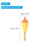 PATIKIL Fishing Float Bobbers, 20 Pack Hard ABS Oval Stick Spring Slip Bobber for Crappie Trout Bass Fishing, Orange view 2