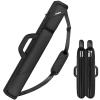 PEKREWS Pool Cue Case - 2x2 Holds 2 Sticks With 2 Accessory Zipper Pockets, Sturdy Polyester Carry Bag With Shoulder Strap Handle, Soft Billiard Sling Bag for Men and Women view 1