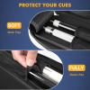 PEKREWS Pool Cue Case - 2x2 Holds 2 Sticks With 2 Accessory Zipper Pockets, Sturdy Polyester Carry Bag With Shoulder Strap Handle, Soft Billiard Sling Bag for Men and Women view 2