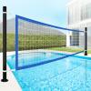 Durable PE Pool Volleyball Net Replacement - Adjustable 15-31.4Ft Width, 3Ft Height (Net Only) - Blue view 1