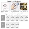 KUAIOUU Jewelry Women's Ring Women's Silver Ring 7.5ct High Carbon Diamond Ring Personality Two Tone Women's Ring Engagement Wedding Ring(Pink White7) view 4