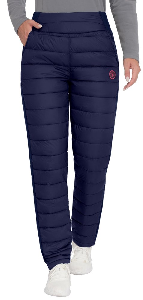 Little Donkey Andy Women's Puffer Pants Lightweight Warm Puffy Quilted Pants Winter Snow Ski Trousers Blue X-Large