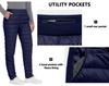 Little Donkey Andy Women's Puffer Pants Lightweight Warm Puffy Quilted Pants Winter Snow Ski Trousers Blue X-Large view 3