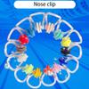 Lybunair 14PCS Waterproof Silicone Nose Clips for Swimming and Diving view 2