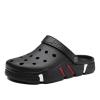 Hhhchpm Unisex Clogs, Garden Shoes, Lightweight Non Slip Slides Slippers, Casual Hollow Out Beach Sandals, Adult's Footwear (Black,11) view 1