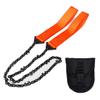 Jorzer Pocket Chainsaw Folding Camping Saw Survival Saw Hand Rope Saw for Outdoor Camping Tool 11 Teeth Orange. view 1