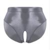 YiZYiF Sissy Panties Men's Silky Glossy Underwear Bikini Thongs Oily Swimming Lingerie Briefs 2# Grey A X-Large view 1