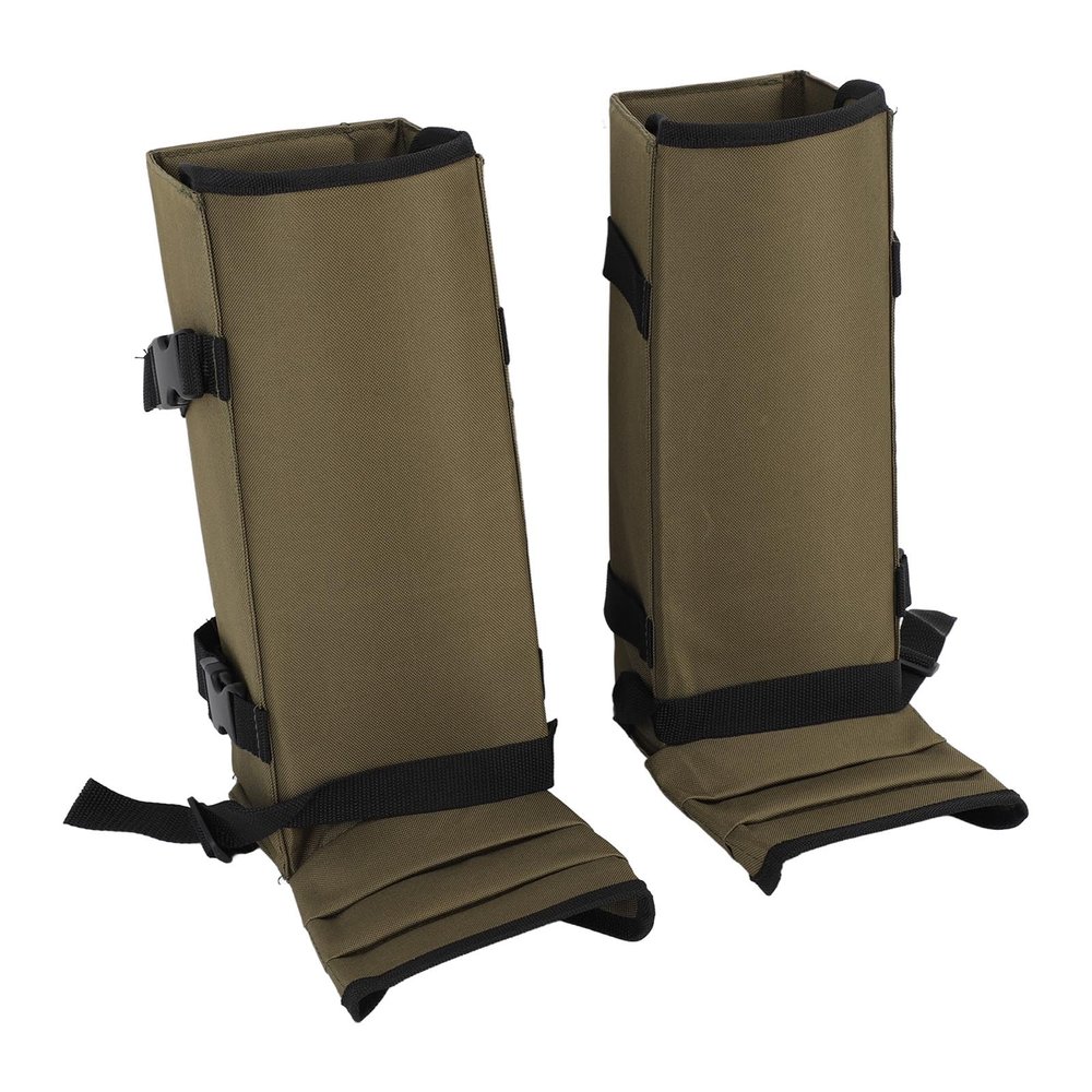 1 Pair Snake Gaiters Polyester Fiber Breathable Lightweight Snake Proof Leg Cover for Hiking Camping Mountaineering (OD Green)
