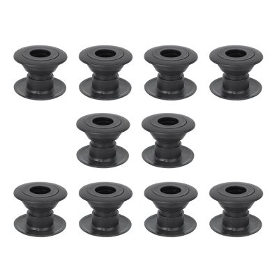 PerGar Table Football Bearing, 10pair Table Foosball Bearing Set, 15.8mm Black Table Soccer Ball Game Bearings, Parts Foosball Machine Bearing with Steel Ball