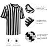 VKT Mens Referee Shirt V-Neck Official Ref Shirt Costume Umpire Jersey for Womens and Mens Basketball Football Halloween Uniform XXL view 4