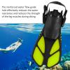 Adjustable Swimming Fins, Swim Training Fins for Men & Women, Soft TPR Open Heel Long Diving Flippers for Pool Lap, Open Water Swimming, Snorkeling (MD) view 4