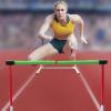 Blazea Foam Track and Field Hurdles Training Equipment, Adjustable Height Agility Hurdles, Detachable Sports Speed Hurdles for Athletes Soccer (Color : 4PCS) view 1