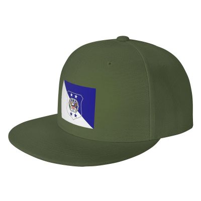 POOEDSO Flag of The Chief Master Sergeant of The Air Force Snapback Hats for Men Baseball Cap Trucker Hat Flat Brim Hats Moss Green