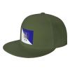 POOEDSO Flag of The Chief Master Sergeant of The Air Force Snapback Hats for Men Baseball Cap Trucker Hat Flat Brim Hats Moss Green view 1