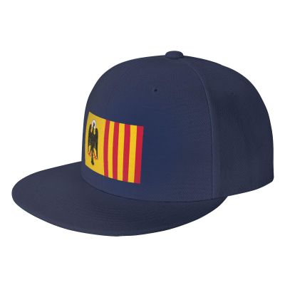 Bandera De Morovis, Puerto Rico Snapback Hats for Men Baseball Cap Trucker Hat Flat Brim Hats Navy Blue