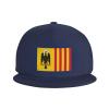 Bandera De Morovis, Puerto Rico Snapback Hats for Men Baseball Cap Trucker Hat Flat Brim Hats Navy Blue view 2