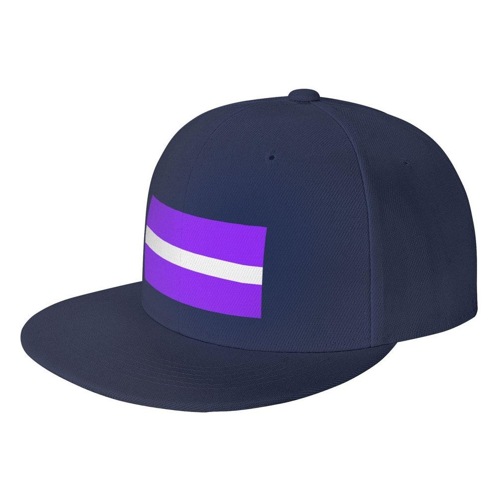 POOEDSO Flag of Latvian Russians Snapback Hats for Men Baseball Cap Trucker Hat Flat Brim Hats Navy Blue