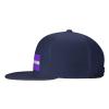 POOEDSO Flag of Latvian Russians Snapback Hats for Men Baseball Cap Trucker Hat Flat Brim Hats Navy Blue view 3