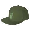 POOEDSO Thin Green Line U.S.A Flag Snapback Hats for Men Baseball Cap Trucker Hat Flat Brim Hats view 1