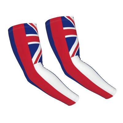 ASYG Fashion Hawaii State Flag Cooling Arm Sleeve Patriotic Arm Sleeves Outdoor Sports Sun Protection for Women Men