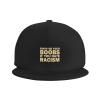 POOEDSO Show Me Your Boobs If You Hate Racism Snapback Hats for Men Baseball Cap Trucker Hat Flat Brim Hats Black view 2