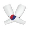ASYG South Korea Flag Arm Sleeves Flag Cooling Sports Arm Sleeves Outdoor Sleeves For Women and Men view 2