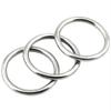 RAMBEX 304 Stainless Steel Circle Ring Solid Welded O-Circle Rust Ring Iron Ring Pet Pull Ring Fishing Net Pull Ring Hang Steel Ring (Color : 10mm (1Pcs), Size : 140mm) view 1