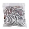 RAMBEX 304 Stainless Steel Circle Ring Solid Welded O-Circle Rust Ring Iron Ring Pet Pull Ring Fishing Net Pull Ring Hang Steel Ring (Color : 10mm (1Pcs), Size : 140mm) view 3