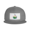 Flag of Salt Lake City, Utah (1969-2006) Snapback Hats for Men Baseball Cap Trucker Hat Flat Brim Hats Gray view 2