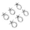 6 Pcs Kayak Track Mount Tie Down Eyelet,Kayak Track Mount Accessories,Track Mount Tie Down Eyelets Stainless Steel Eye Bolt Anchoring Kit Track Rail Adapter for Yachts Boats Kayaks Fishing Boats view 4