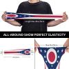 ASYG Fashion Ohio State Flag Cooling Arm Sleeve Patriotic Arm Sleeves Outdoor Sports Sun Protection for Women Men view 4